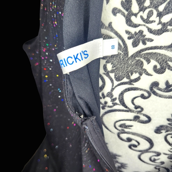 RICKI'S Black Sparkly Sleeveless Cocktail Dress- 8 - Picture 2 of 5